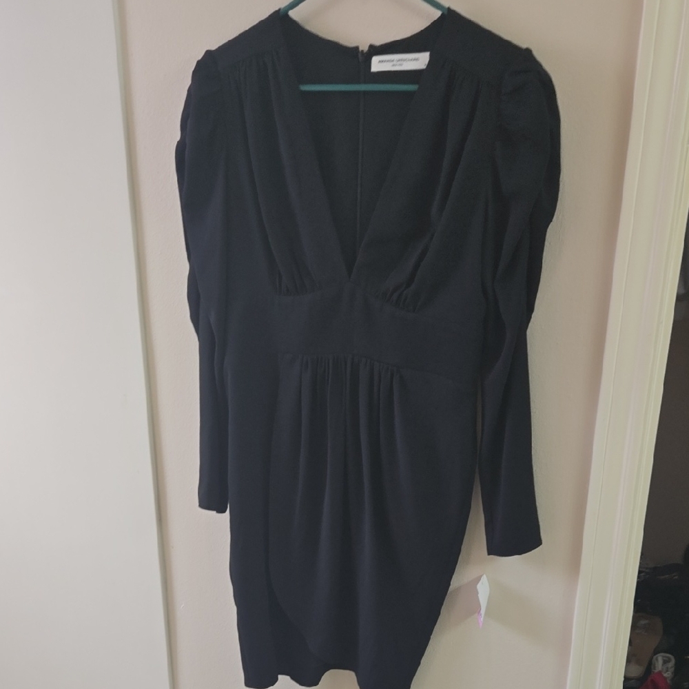 Amanda Uprichard Black Long Sleeve Dress